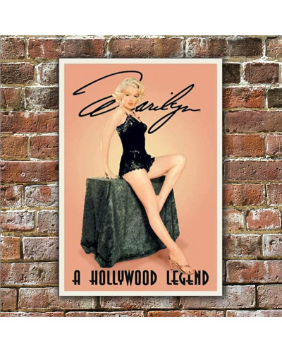 Plechová ceduľa Monroe Marilyn Hollywood Legend 40 cm x 32 cm w