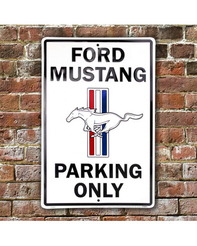 Plechová ceduľa Ford Mustang Parking 30cm x 45 cm w