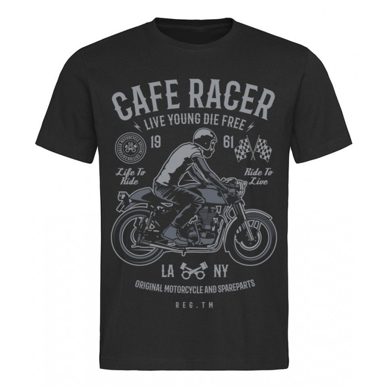 Tričko Cafe Racer 1961 černé