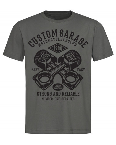 Pánske tričko Custom Garage sivé