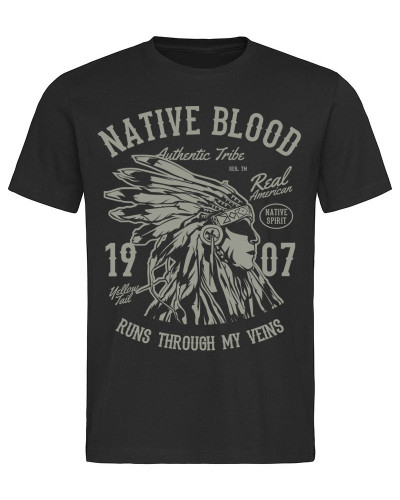 Tričko Native Blood čierne