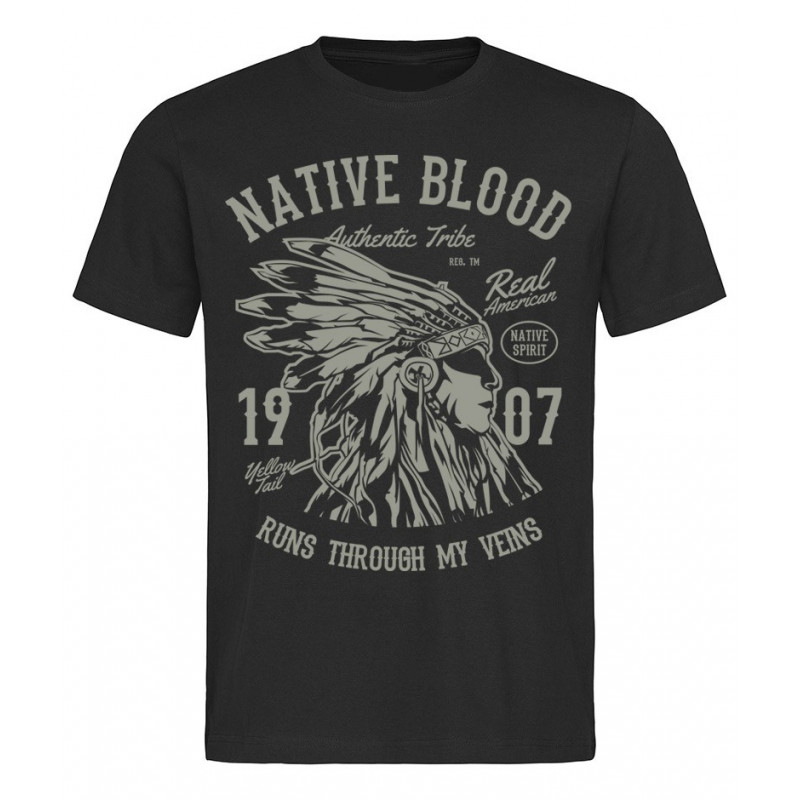 Tričko Native Blood černé
