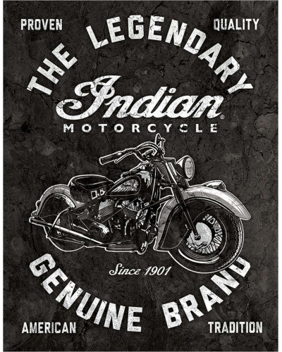 Plechová ceduľa Indian Motorcycles - Legendary 40 cm x 32 cm w