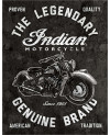 Plechová cedule Indian Motorcycles - Legendary 40 cm x 32 cm w