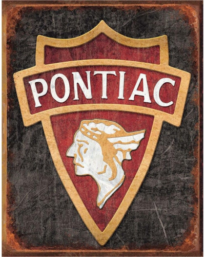 Plechová ceduľa 1930 Pontiac Logo 40 cm x 32 cm