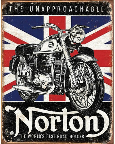 Plechová ceduľa Norton - Best Roadholder 40 cm x 32 cm