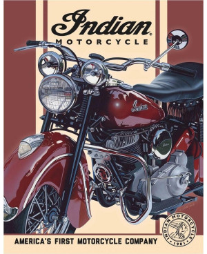 Plechová cedule Indian - 1948 Chief 40 cm x 32 cm
