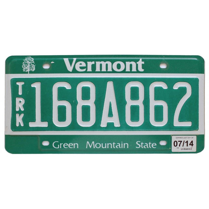 Americká ŠPZ Vermont - Green Mountain State