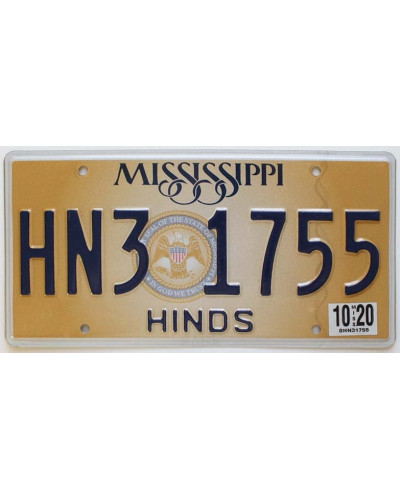 Americká ŠPZ Mississippi State Seal