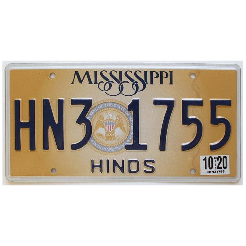 Americká SPZ Mississippi State Seal