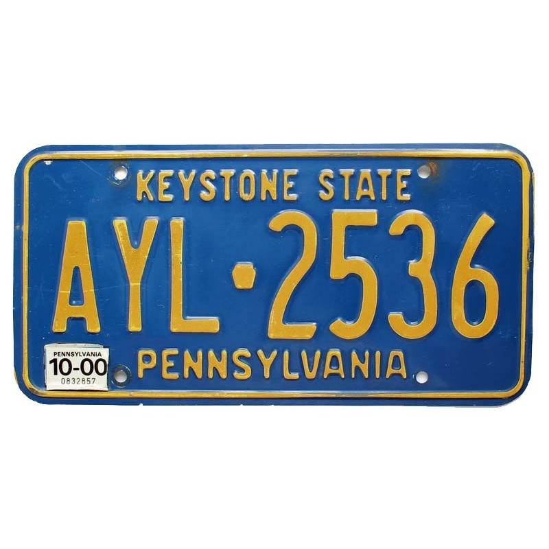 Americká ŠPZ Pennsylvania Keystone State