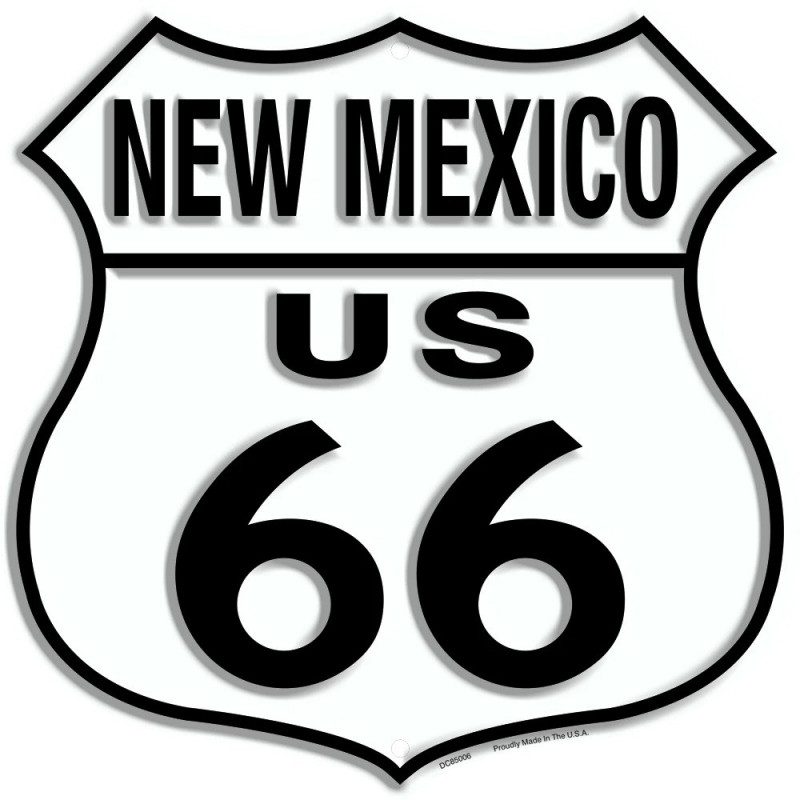 Plechová ceduľa Route 66 New Mexico Shield 30cm x 30cm