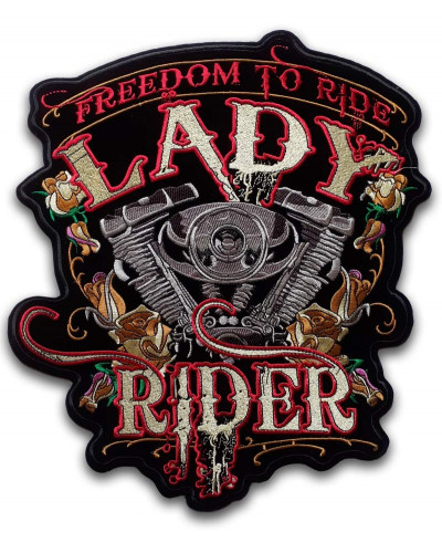 Moto nášivka BS Lady Rider XXL na chrbát
