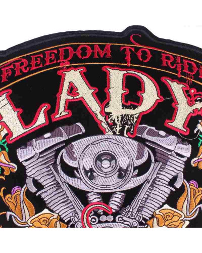 Moto nášivka BS Lady Rider XXL na chrbát 3
