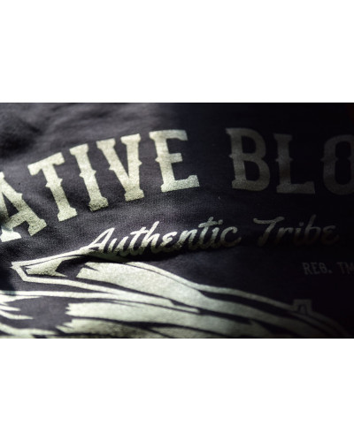 Pánske tričko Native Blood čierne detail