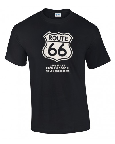 Tričko Route 66 Get Your Kicks Black predok