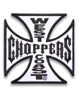 moto nášivka West Coast Choppers White 10cm x 10cm