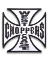 moto nášivka West Coast Choppers White 10cm x 10cm