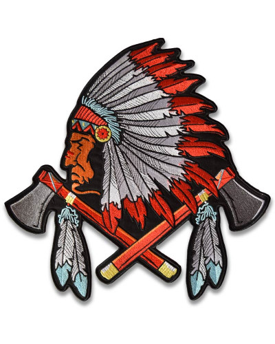 Moto nášivka Indian Tomahawk XXL na chrbát