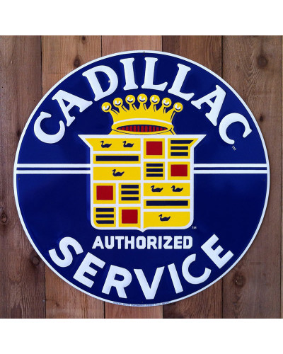 Plechová ceduľa Cadillac service