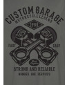 Pánské tričko Custom Garage šedé det.