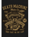 Pánské tričko Death Machine Shovelhead černé det.