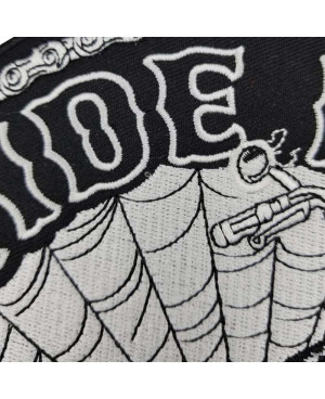 Moto nášivka Ride Fast Spider Web detail 2