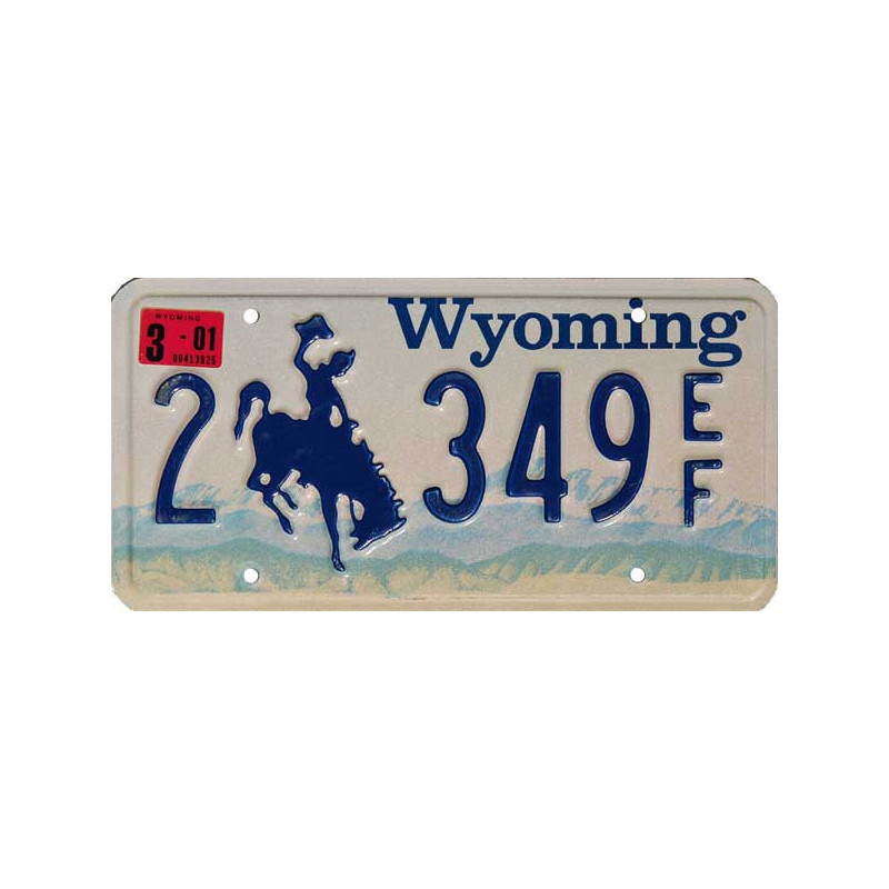 Americká SPZ Wyoming Blue Mountains 2