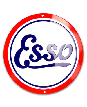 Plechová cedule ESSO round 30 cm