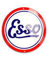 Plechová cedule ESSO round 30 cm