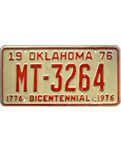Americká ŠPZ Oklahoma Bicentennial 1976