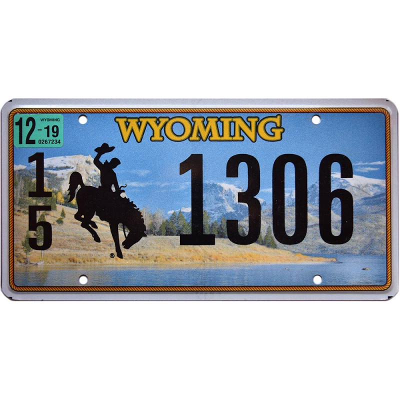 Americká ŠPZ Wyoming Country
