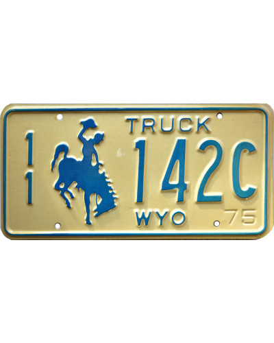Americká ŠPZ Wyoming Blue Truck