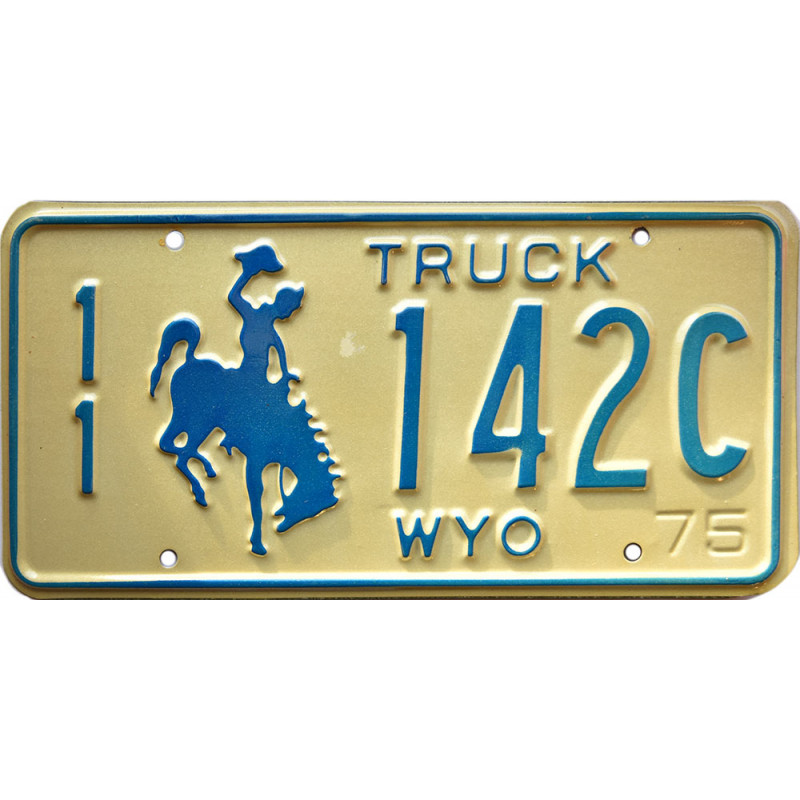 Americká ŠPZ Wyoming Blue Truck
