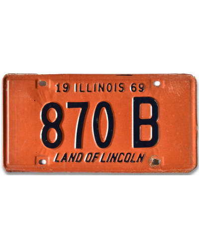 Americká ŠPZ Illinois 870B 1969