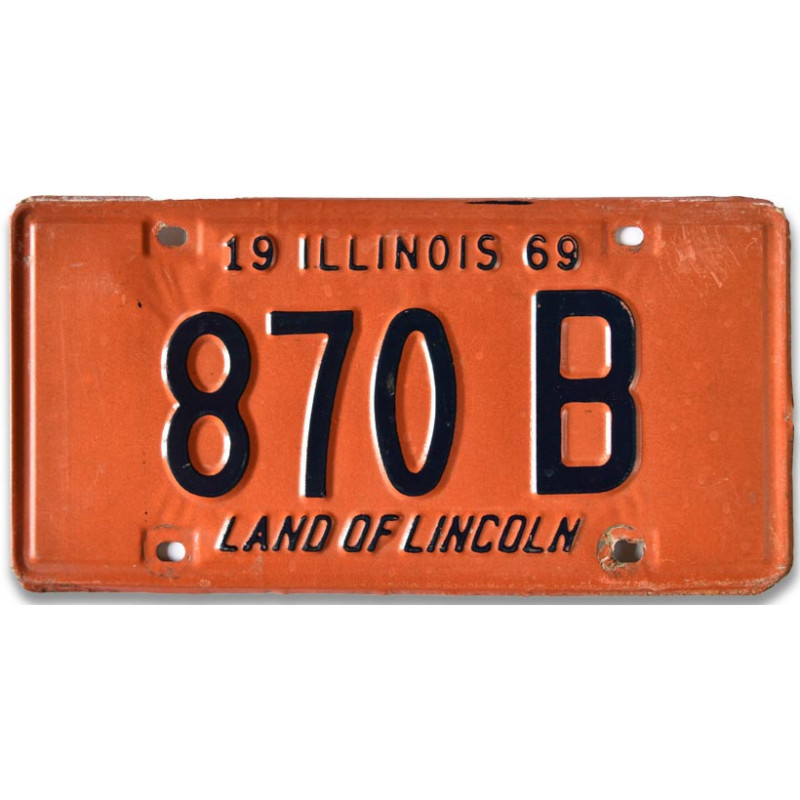 Americká ŠPZ Illinois 870B 1969