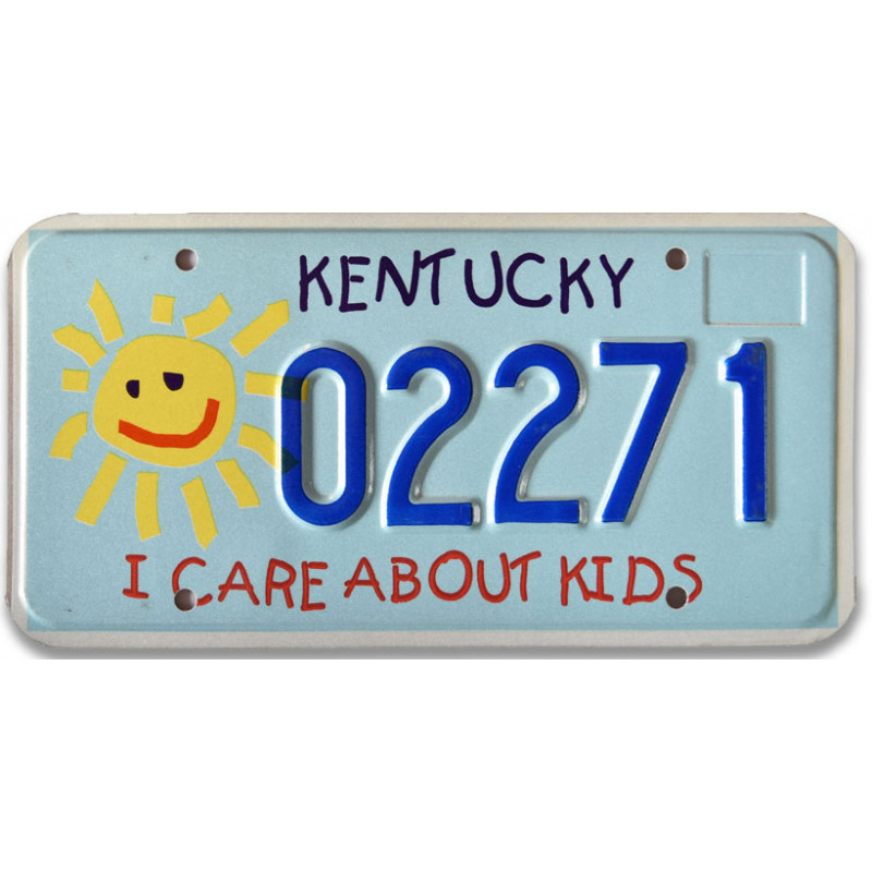 Americká ŠPZ Kentucky I Care about Kids