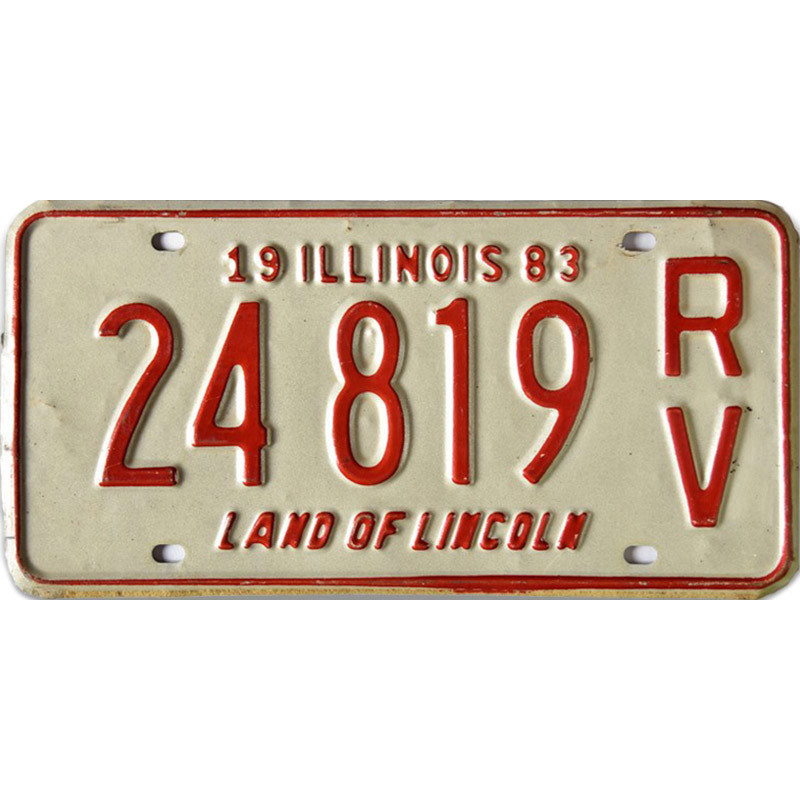 Americká ŠPZ Illinois 24 819 RV