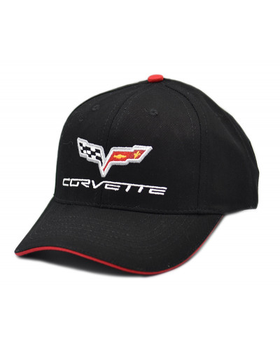 Šiltovka Chevrolet Corvette C6 Cotton Twill čierna