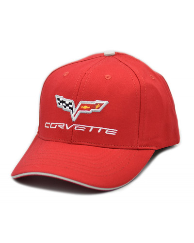 Šiltovka Chevrolet C6 Corvette Cotton Twill red