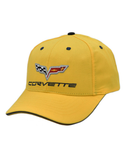 Šiltovka Chevrolet Corvette C6 Cotton Twill žltá