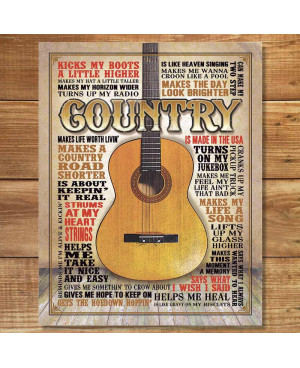 Plechová cedule Country - Made in America