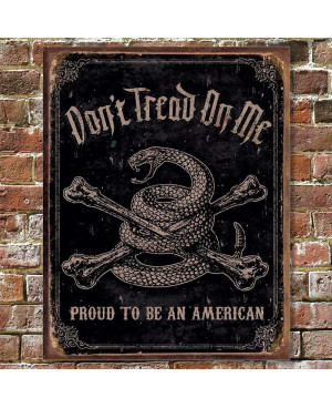 Plechová cedule DTOM - Proud American