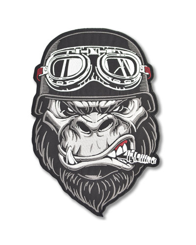 Moto nášivka Gorilla Helmet XXL na chrbát