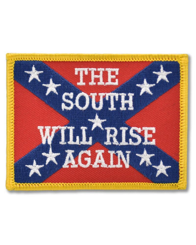 Moto nášivka The South Will Rise 8 cm x 5 cm