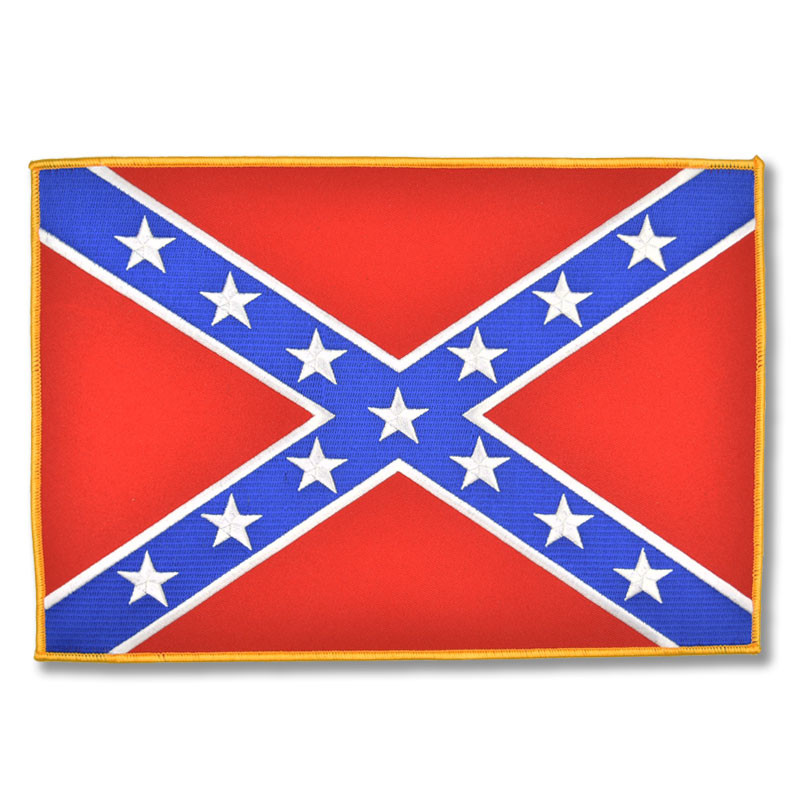 Moto nášivka Confederate Flag XXL na chrbát 29 cm x 20 cm