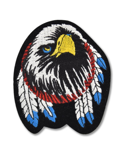 Moto nášivka Eagle Tribal 10 cm x 7 cm