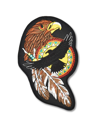 Moto nášivka Native Studded Hawk veľká 20 cm x 13 cm