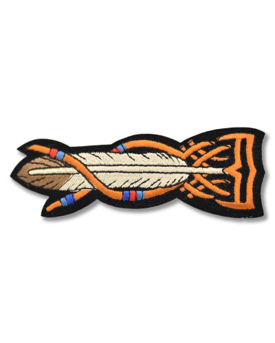 Moto nášivka Native Feather 11 cm x 4 cm