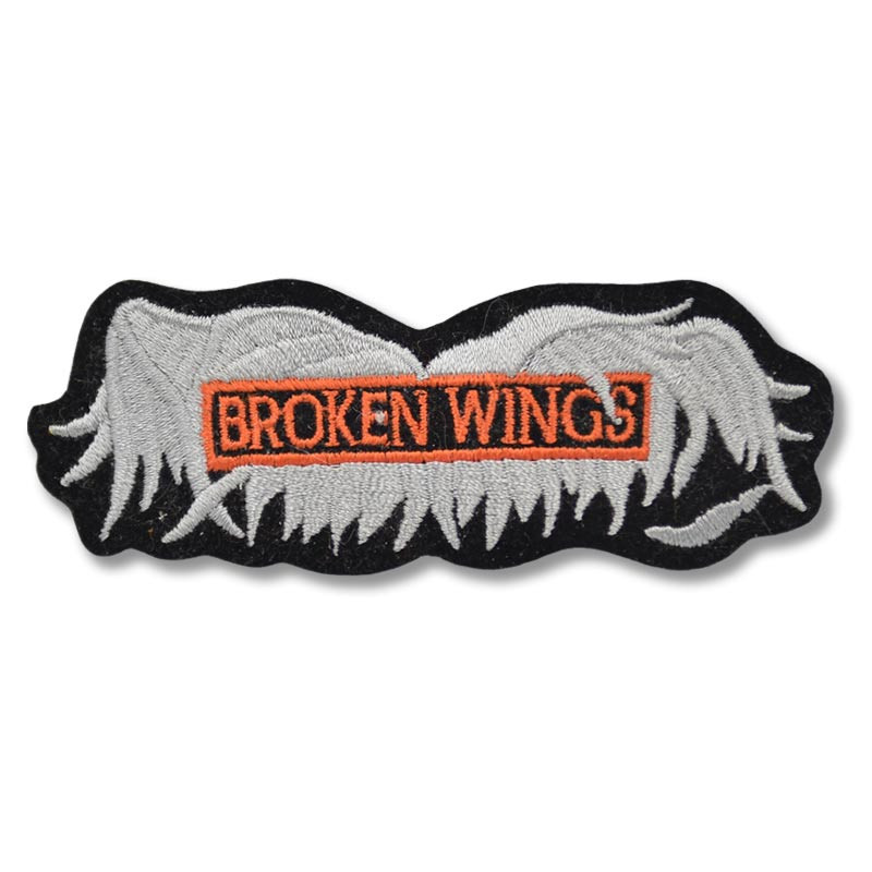 Moto nášivka Broken Wings 10 cm x 3 cm